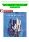 Test Bank for Business Ethics&colon; Ethical Decision Making and Cases&comma; 13th Edition