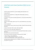 AMA flash cards Exam Questions With Correct Answers&period;