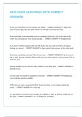 AMA EXAM QUESTIONS WITH CORRECT ANSWERS