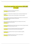 F-Gas Exam &ndash; Verified Questions and Answers &vert; Latest 2024&sol;2025 A&plus; Grade Edition