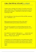 LRA 226 FINAL EXAM QUESTIONS AND ANSWERS 2025