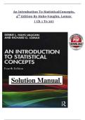 An Introduction to Statistical Concepts &vert; Solution Manual &vert; 4th Edition by Hahs-Vaughn & Lomax &vert; Chapters 1&ndash;20 &vert; Verified Pass Edition