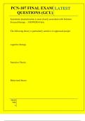PCN-107 FINAL EXAM QUESTIONS &lpar;GCU&rpar; QUESTIONS AND ANSWERS 2025
