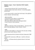 Podiatric surgery - Exam 1 Questions With Complete Solutions