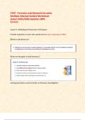 C702 - Forensics and Network Intrusion Multiple Attempt Guided Worksheet &lpar;Latest 2025&sol;2026 Update&rpar; 100&percnt; Correct   Lesson 5&colon; 