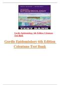 Gordis Epidemiology &lpar;6th Edition&rpar; &ndash; Complete Test Bank with Answers