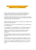 EDDA NEW EXAM QUESTIONS AND CORRECT ANSWERS FOR TOP PERFORMANCE