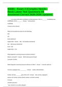 N4581 - Exam 2 &lpar;Complex Needs - Reid&rpar; Latest Test Questions All Answered Correct 2025-2026 Updated&period;