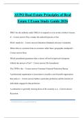AYPO Real Estate Principles of Real Estate I Exam Study Guide 2026