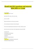 HeartCode BLS &ndash; Verified Questions & Correct Answers &vert; Latest 2024&sol;2025 A&plus; Grade