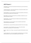 HCP Exam 1Multiple Choices Questions And Verified Accurate Answers&period;