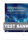 TEST BANK FOR Interpersonal Relationships&colon; Professional Communication Skills for Nurses 9th Edition by Kathleen Underman Boggs ISBN&colon;978-0323551335 COMPLETE GUIDE ALL CHAPTERS COVERED 100&percnt; VERIFIED A&plus; GRADE ASSURED&excl;&excl;&excl;&excl;NEW LATEST UPDATE&excl;&excl;&excl;&excl;&excl;