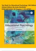 Test Bank For Educational Psychology 14th Edition &lpar;Global Edition&rpar; By Anita Woolfolk&vert; 9780136912224&vert; All Chapters 1-15&vert; LATEST