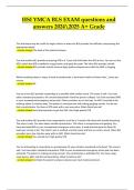 HSI YMCA BLS Exam &ndash; Accurate Expert Verified 100&plus; Questions & Answers &vert; Latest Update 2024&sol;2025 &lpar;A&plus; Grade&rpar;