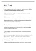 HCP Test 4 Questions With 100&percnt; Correct And Verified Answers&period;