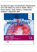 Test Bank for Egan's Fundamentals of Respiratory Care 13th Edition by James K&period; Stoller&comma; Albert J&period; Heuer&comma; David L&period; Vines&comma; Robert L&period; Chatburn&vert;9780323931991&vert;All Chapters 1-58&vert;LATEST
