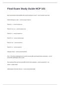 HCP Exam 2 Test Questions And Correct Answers