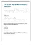 C165 Section 3 Test with verified answers and explanations