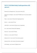 WGU C165 Main Study Guide questions with answers