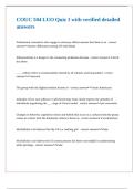 COUC 504 LUO Quiz 1 with verified detailed answers