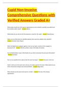 Cupid Non-Invasive Comprehensive Questions with Verified Answers Graded A&plus;