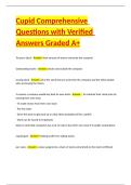 Cupid Comprehensive Questions with Verified Answers Graded A&plus;
