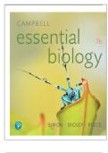 TEST BANK FOR Campbell Essential Biology with Physiology&comma; 7th edition &comma;by Simon&comma; Dickey&comma; Reece&comma; Hogan COMPLETE GUIDE ALL CHAPTERS COVERED 100&percnt; VERIFIED A&plus; GRADE ASSURED&excl;&excl;&excl;&excl;NEW LATEST UPDATE&excl;&excl;&excl;&excl;