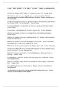 OSAT ART PRACTICE TEST QUESTIONS & ANSWERS