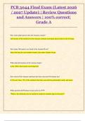 PCB 3044 Final Exam &lpar;Latest 2026  &sol; 2027 Update&rpar; &vert; Review Questions  and Answers &vert; 100&percnt; correct&vert;  Grade A