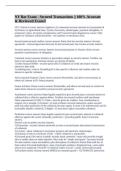 NY Bar Exam - Secured Transactions &vert;&vert; 100&percnt; Accurate & Reviewed Exam&excl;&excl;