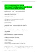 ESA Level 1 Certified Alarm Technician Test Questions and Correct Answers 2025-2026 Updated&period;