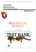 Test Bank &ndash; Biological Science&comma; 7th Edition by Freeman &lpar;All Chapters 1&ndash;54 Covered&rpar;