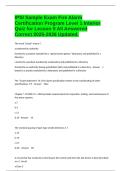 IPSI Sample Exam Fire Alarm Certification Program Level 1 Interior Quiz for Lesson 9 All Answered Correct 2025-2026 Updated&period;