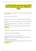 ACAS Best Practice Knowledge Exam 2 &ndash; Verified Questions & Correct Answers &vert; Latest A&plus; Grade 2024&sol;2025