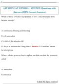 ASVAB PICAT GENERAL SCIENCE Questions with  Answers &lpar;100&percnt; Correct Answers&rpar; 