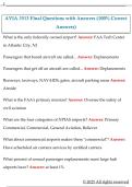 AVIA 3513 Final Questions with Answers &lpar;100&percnt; Correct  Answers&rpar; 