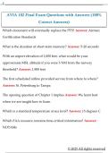 AVIA 102 Final Exam Questions with Answers &lpar;100&percnt;  Correct Answers&rpar;
