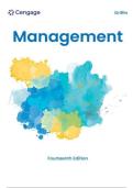 TEST BANK FOR Management 14th Edition by Ricky Griffin ISBN&colon;978-8214042535 COMPLETE GUIDE ALL CHAPTERS COVERED 100&percnt; VERIFIED A&plus; GRADE ASSURED&excl;&excl;&excl;&excl;&excl;NEW LATEST UPDATE&excl;&excl;&excl;&excl;&excl;