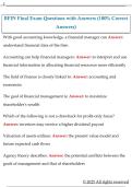 BFIN Final Exam Questions with Answers &lpar;100&percnt; Correct  Answers&rpar;