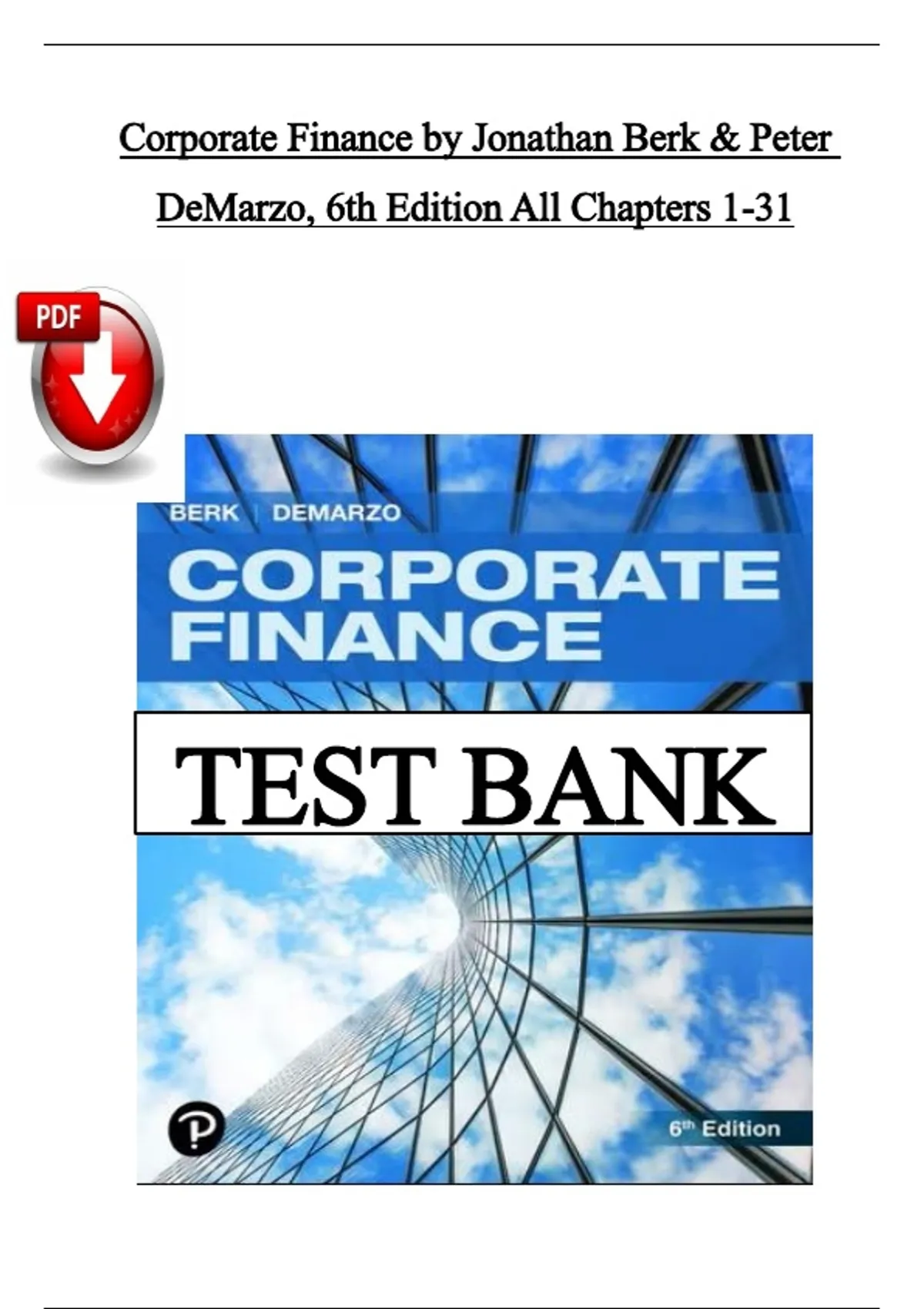 berk and demarzo corporate finance