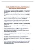 NCCCO LATTICE BOOM GENERAL KNOWLEDGE EXAM QUESTIONS AND CORRECT ANSWERS&excl;&excl;