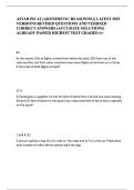 ASVAB PiCAT Arithmetic Reasoning 2025 &vert; Latest Revised Questions and Verified Correct Answers &vert; Accurate A&plus; Graded Solutions PDF