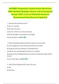 ACVREP Frequently Tested Exam Questions  With Verified Multiple Choice and Conceptual  Actual 100&percnt; Correct Detailed Answers  Guaranteed Pass&excl;&excl;Current Update&excl;&excl; 