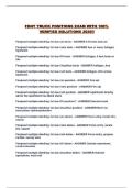 FDNY TRUCK POSITIONS EXAM WITH 100&percnt; VERIFIED SOLUTIONS 2026&excl;&excl;