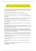 MCOM Exam 3 with all Correct & 100&percnt; Verified Answers &vert;Actual Complete Exam&vert; Updated to Pass