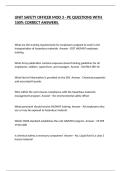 UNIT SAFETY OFFICER MOD 3 - PE QUESTIONS WITH 100&percnt; CORRECT ANSWERS&period;