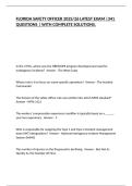 FLORIDA SAFETY OFFICER 2025&sol;26 LATEST EXAM &vert;341 QUESTIONS &vert; WITH COMPLETE SOLUTIONS&period;