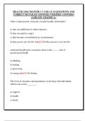 HEALTH 1100 CHAPTER 1-7 AND 1&sol;2 14 QUESTIONS AND  CORRECT DETAILED ANSWERS &lpar;VERIFIED ANSWERS&rpar;  ALREADY GRADED A&plus;