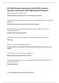 ICS 2300 Emergency Operations Center &lpar;EOC&rpar; Functions Questions and Answers 2025 &lpar;NIMS Advanced Support&rpar;