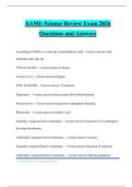 AAMI&colon; Science Review Exam 2026 Questions and Answers